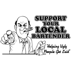 Support Your Local Bartender T-shirt