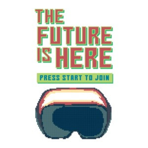The Future Is Here Press Start To Join Retro Gaming T-Shirt