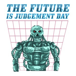The Future Is Judgement Day Retro Terminator T-Shirt