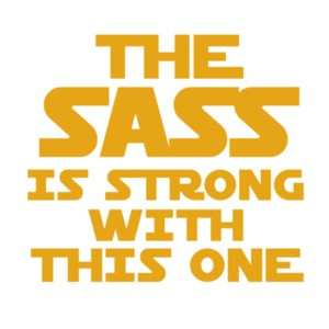 The sass is strong with this one - star wars t-shirt