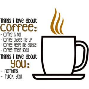 Things i love about coffee t-shirt