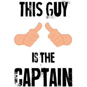 This guy is the captain. Funny Boating T-Shirt