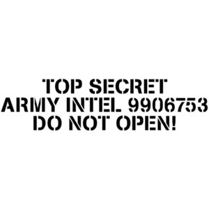 Top Secret Army Intel 9906753 Do Not Open - Indiana Jones - Raiders of the Lost Ark - 80's T-Shirt