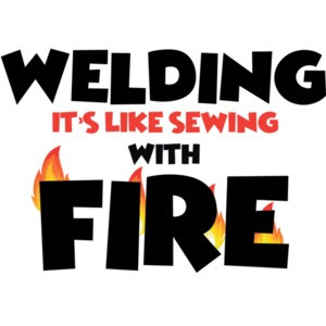 Welding is like sewing with fire - welding shirt - funny welder t-shirt
