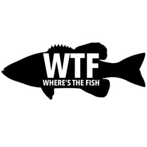 WTF - Where's the fish - funny fishing t-shirt