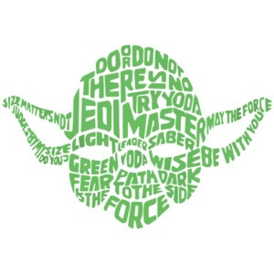 Yoda Typography - Star Wars T-Shirt shirt