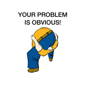 Your Problem is Obvious Shirt - Head Up Ass T-Shirt