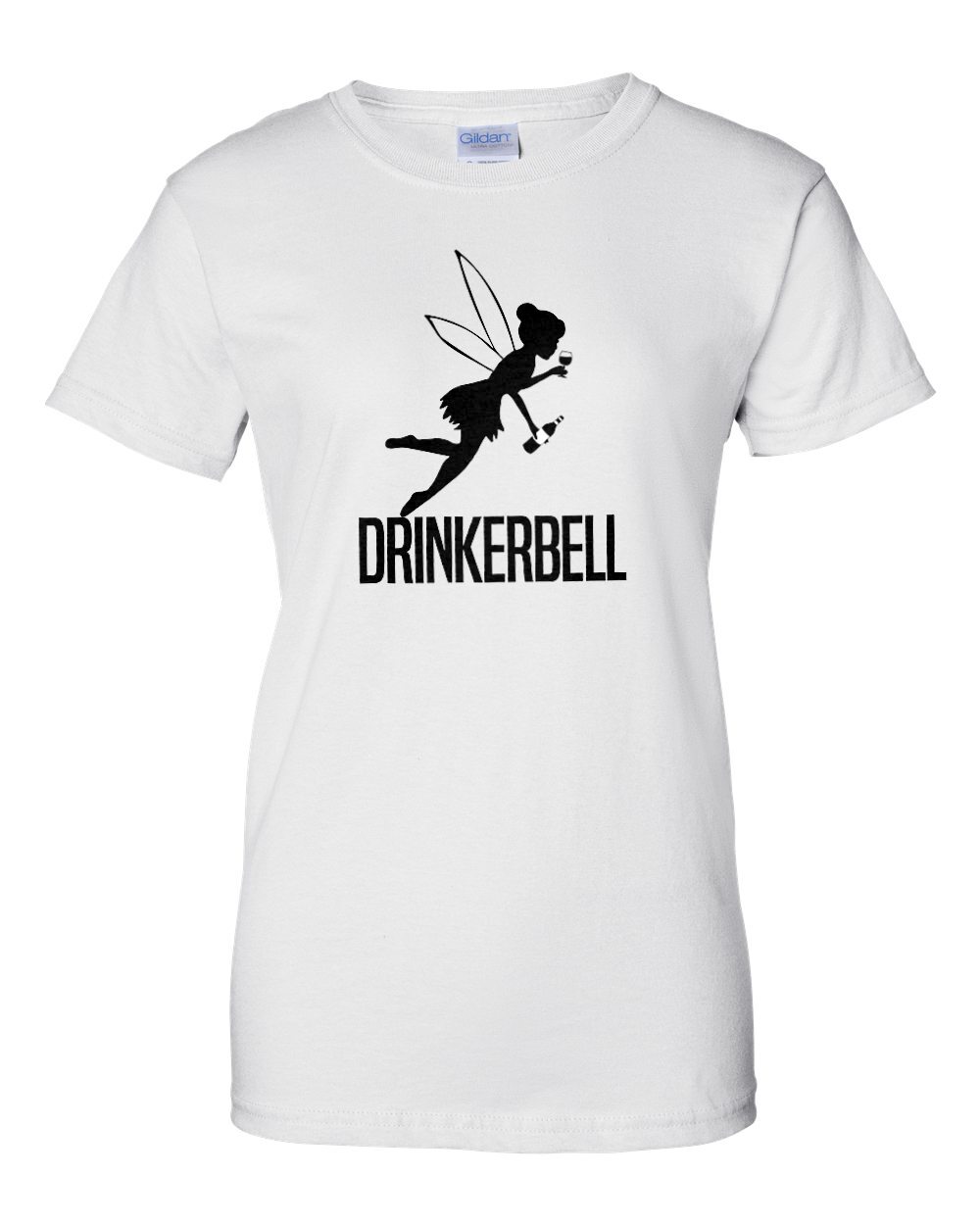 Drinkerbell - funny drinking tinkerbell parody wine t-shirt
