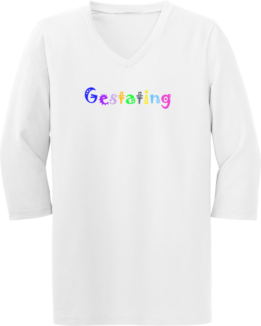 Gestating. Maternity Shirt