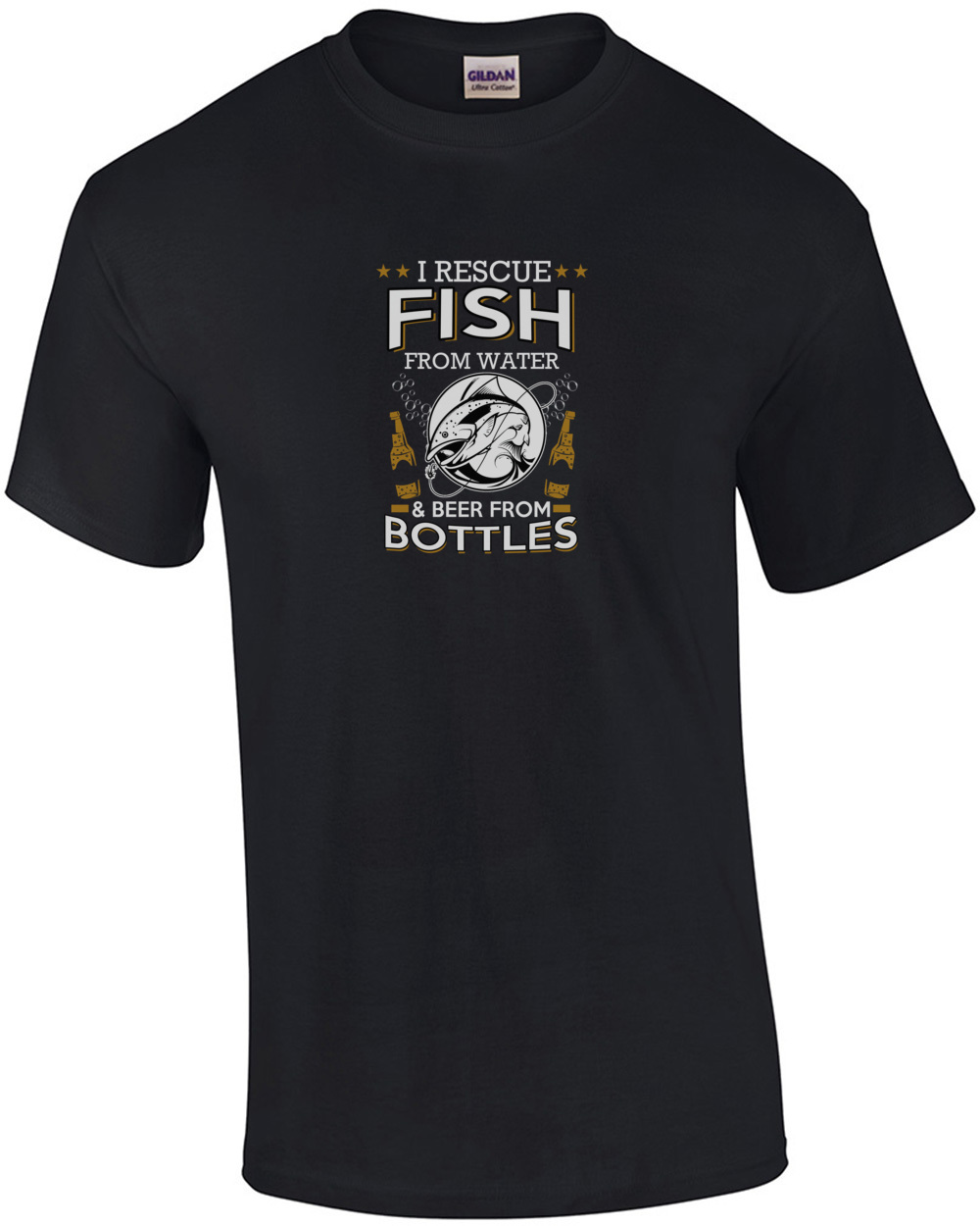 I Rescue Fish From Water And Beer From Bottles T-Shirt