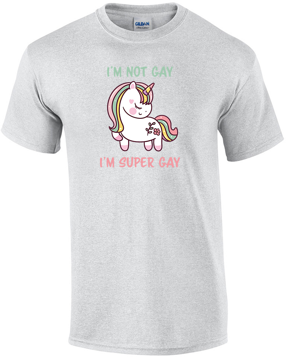 I'm not gay. I'm super gay. Funny Gay Pride LGTBQ+ T-Shirt