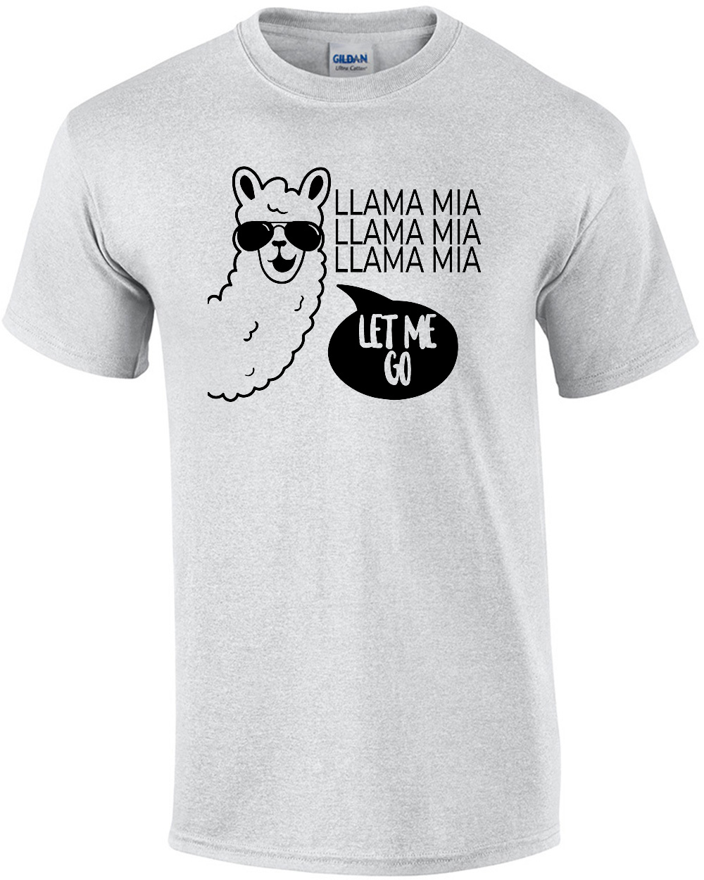 Llama Mia Llama Mia Llama Mia  Let me go - funny queen bohemian rhapsody parody t-shirt