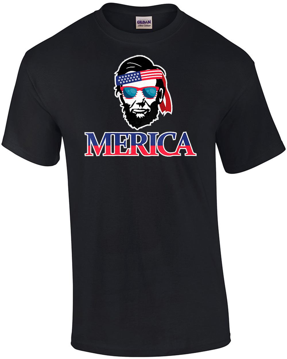 Merica - Abraham Lincoln - patriotic t-shirt