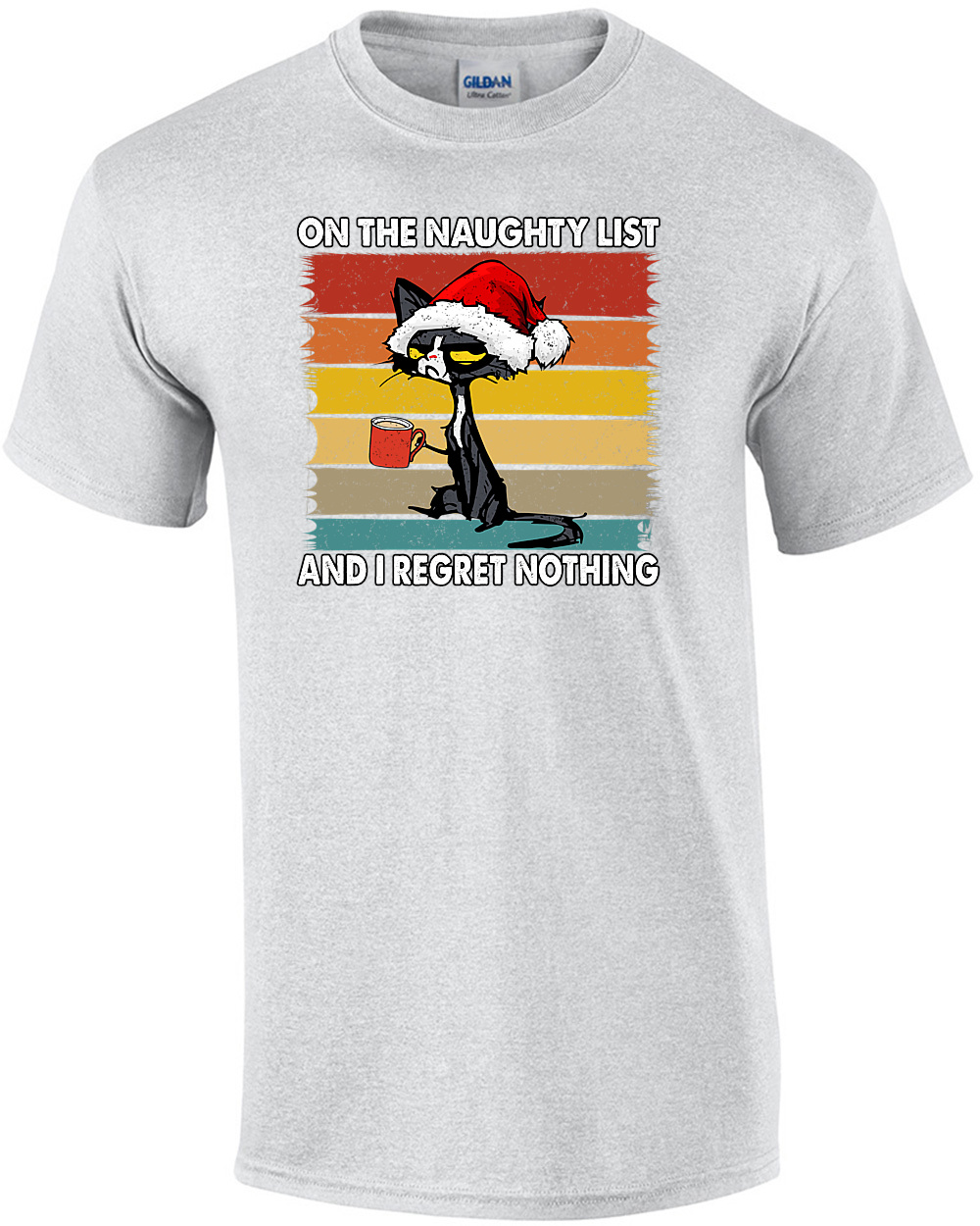 On The Naughty List And I Regret Nothing Christmas Shirt