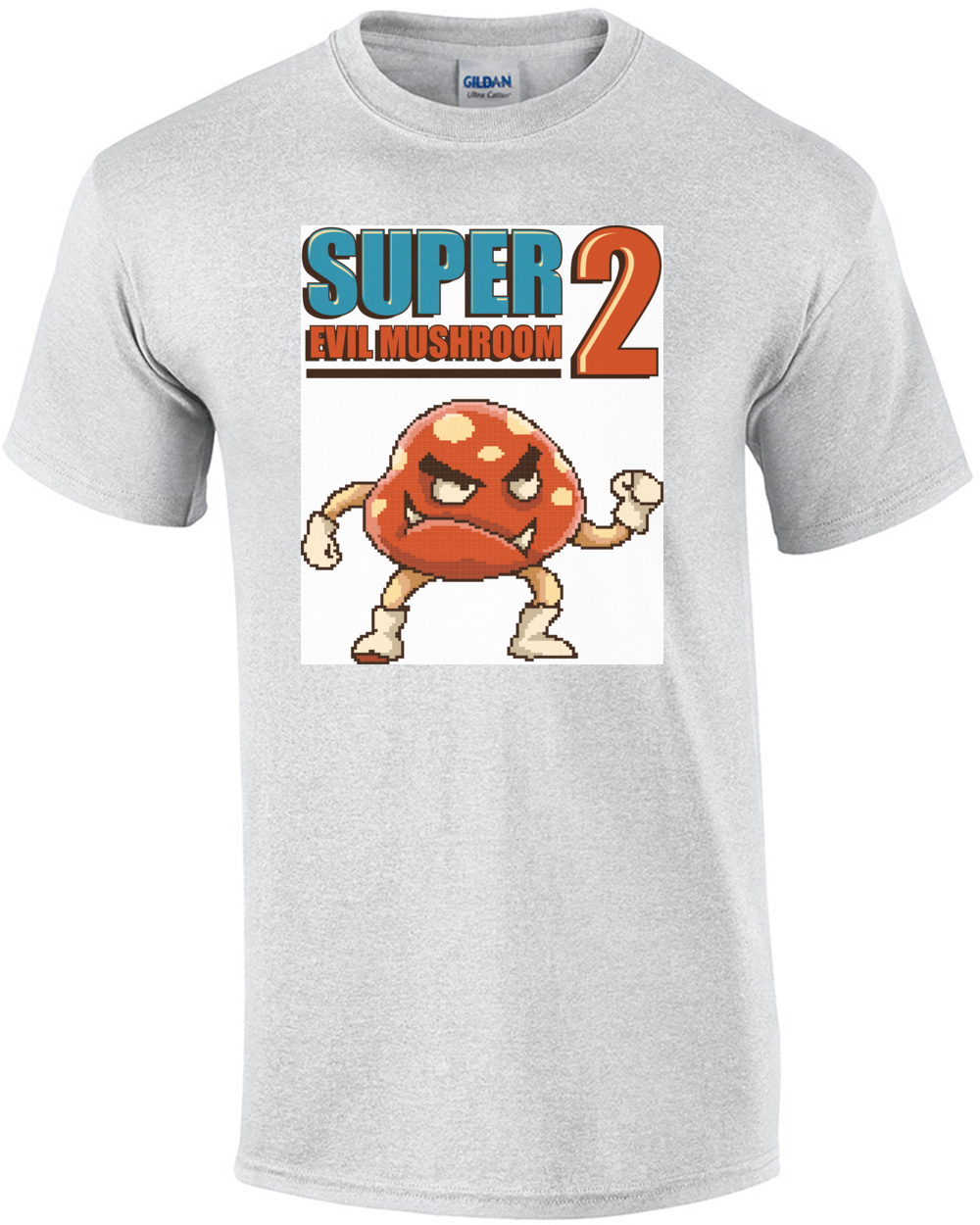 Super Evil Mushroom 2 Retro T-Shirt