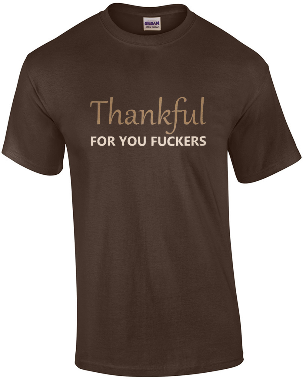 Thankful for you fuckers - funny offensive Thanksgiving T-Shirt